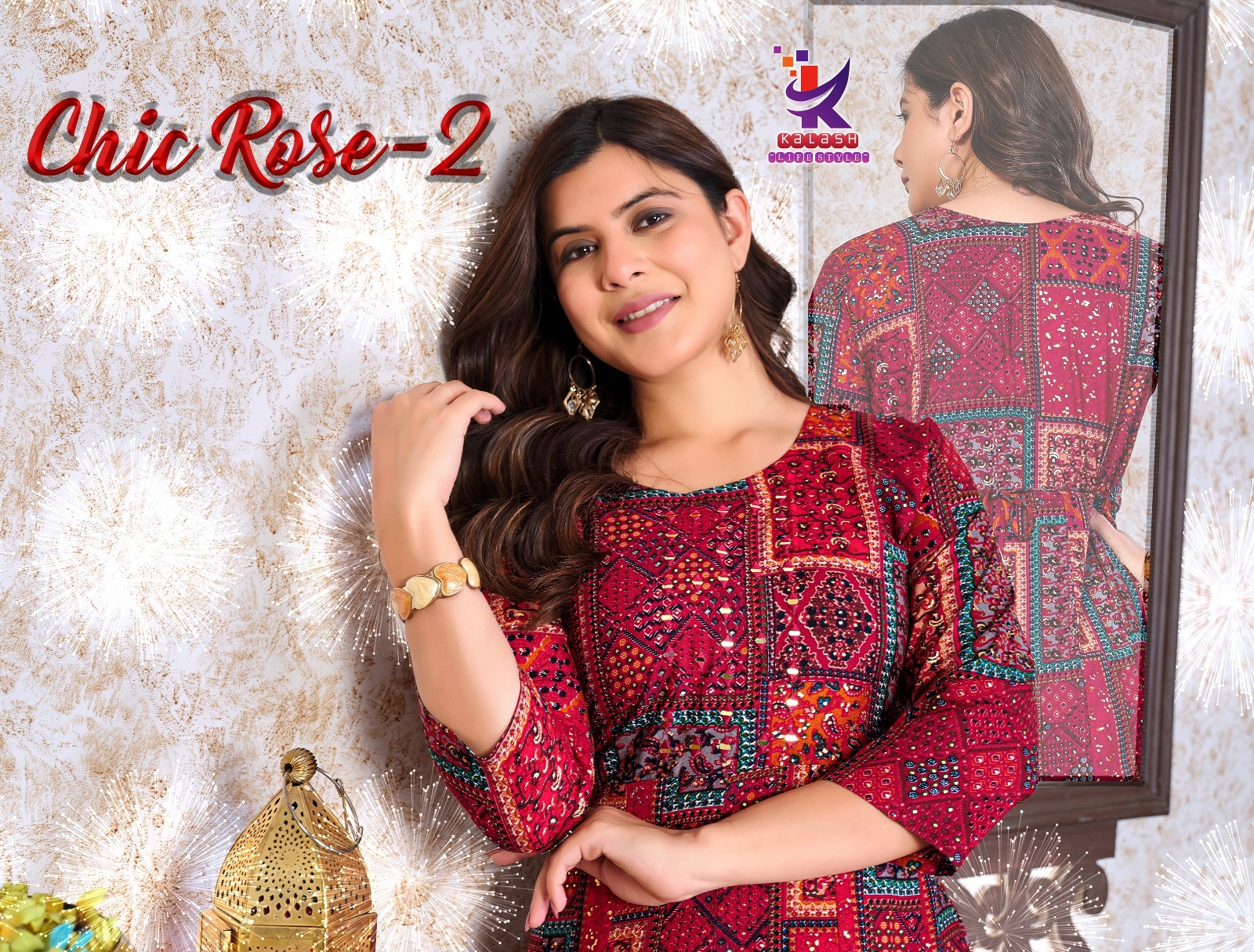 kalash kurti Chic Rose-2